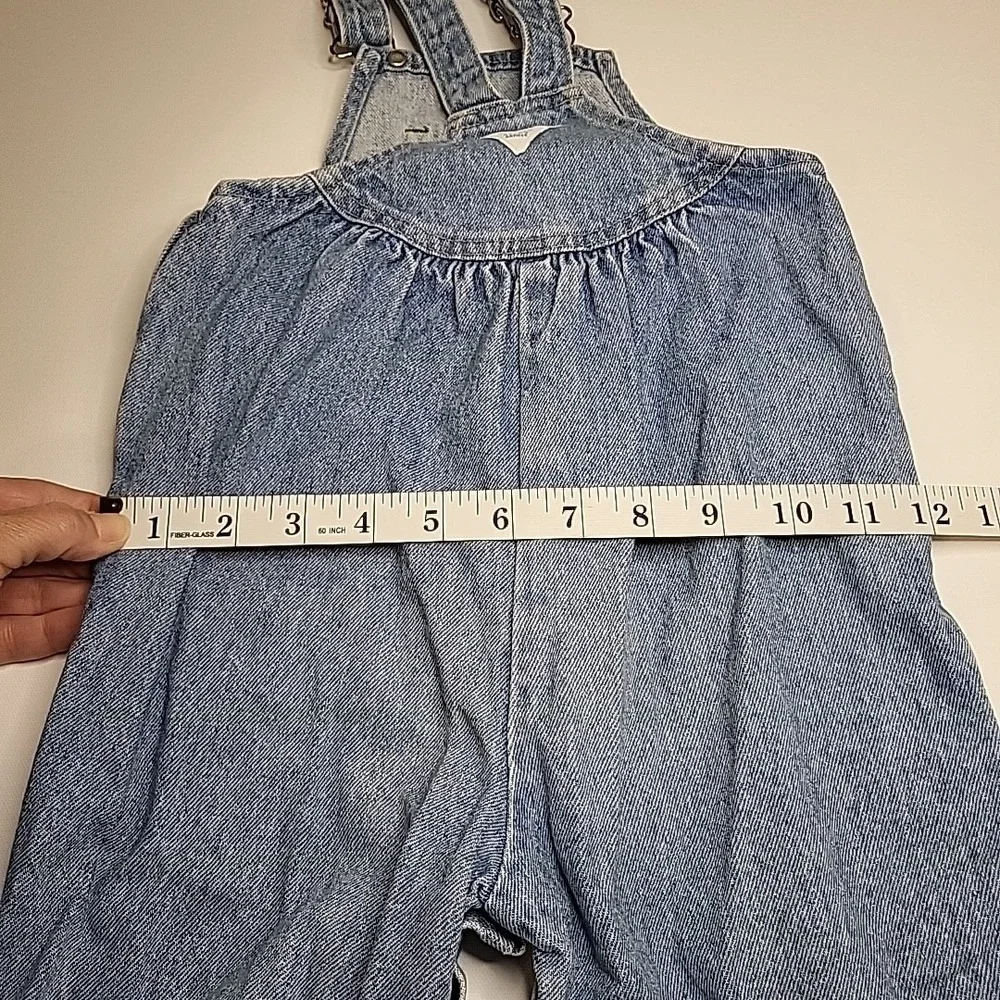 VINTAGE Osh Gosh B'gosh Toddlers Girls Vestbak Denim Overalls Size 3T LIGHT BLUE